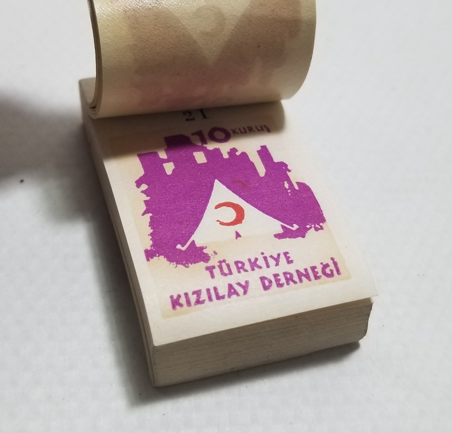 KIZILAY DERNEĞİ KULLANILMAMIŞ YARDIM MAKBUZU