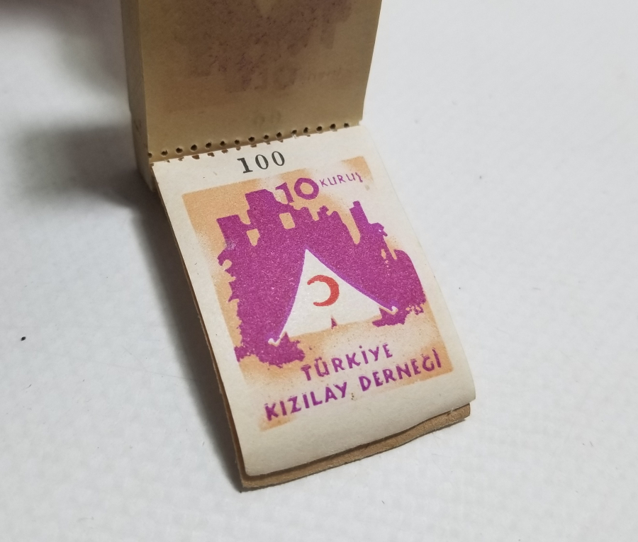 KIZILAY DERNEĞİ KULLANILMAMIŞ YARDIM MAKBUZU