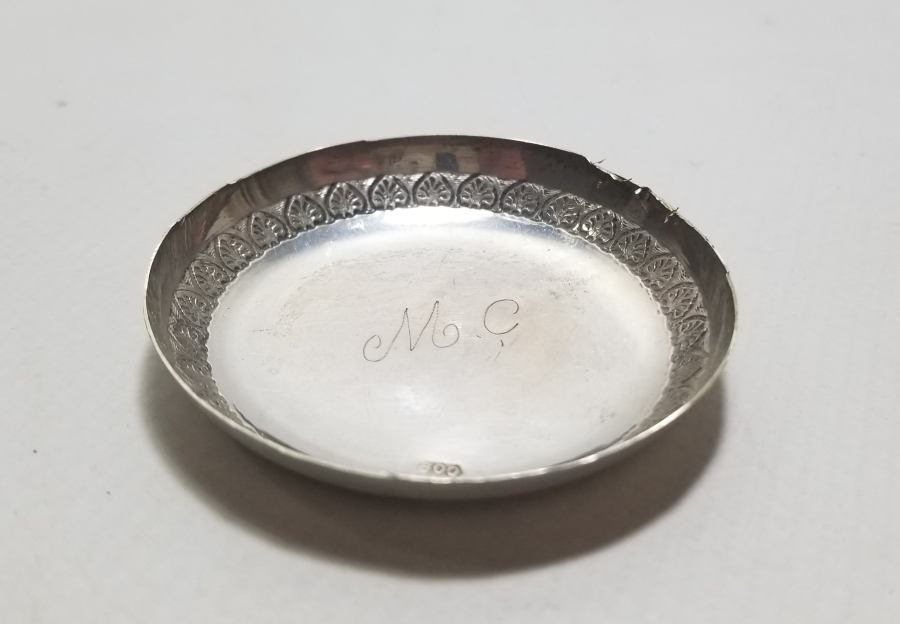 SÜLEYMANİYE YAPIMI GÜMÜŞ KINA TASI