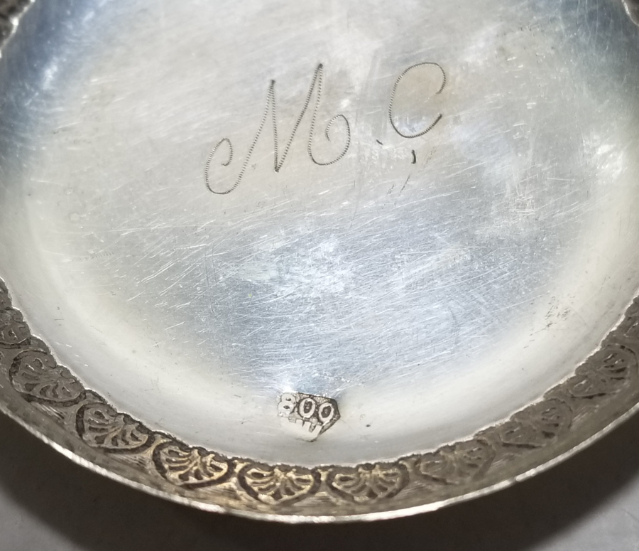 SÜLEYMANİYE YAPIMI GÜMÜŞ KINA TASI