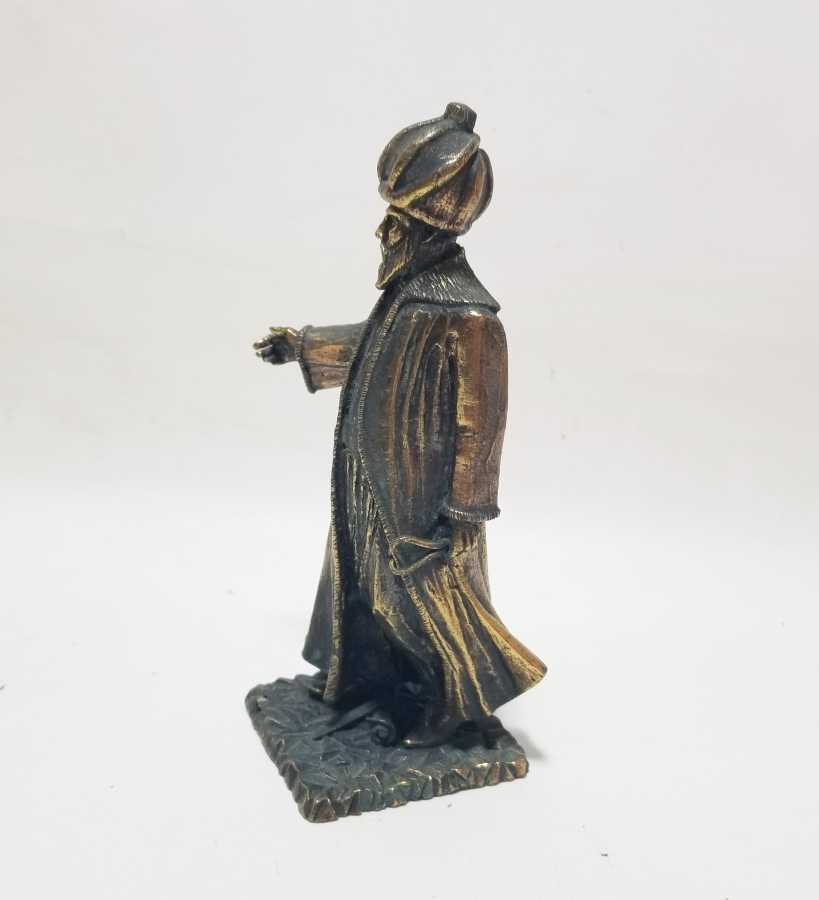 KABARTMA İŞÇİLİKLİ BRONZ DÖKÜM MİMAR SİNAN HEYKELİ