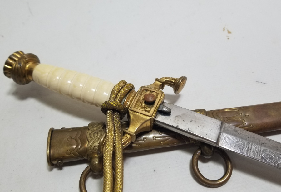 OSMANLI DÖNEMİ FİLDİŞİ SAPLI VE TOMBAK İŞÇİLİKLİ ÇOK NADİR DENİZCİ PAŞA MEÇİ