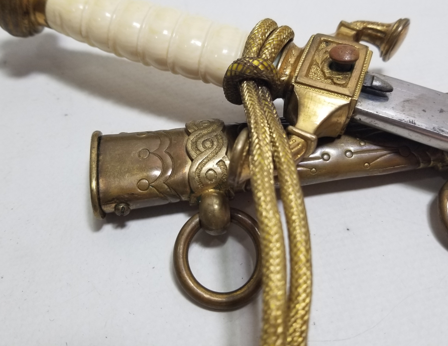 OSMANLI DÖNEMİ FİLDİŞİ SAPLI VE TOMBAK İŞÇİLİKLİ ÇOK NADİR DENİZCİ PAŞA MEÇİ