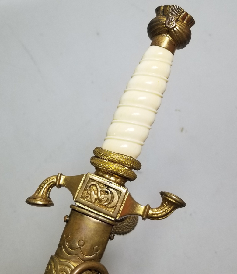 OSMANLI DÖNEMİ FİLDİŞİ SAPLI VE TOMBAK İŞÇİLİKLİ ÇOK NADİR DENİZCİ PAŞA MEÇİ