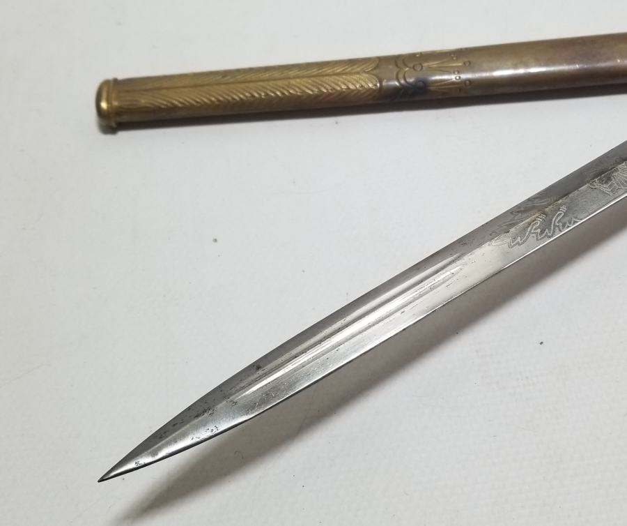 OSMANLI DÖNEMİ FİLDİŞİ SAPLI VE TOMBAK İŞÇİLİKLİ ÇOK NADİR DENİZCİ PAŞA MEÇİ