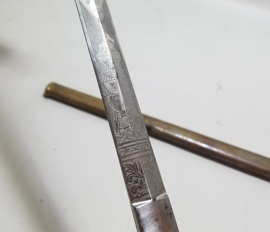 OSMANLI DÖNEMİ FİLDİŞİ SAPLI VE TOMBAK İŞÇİLİKLİ ÇOK NADİR DENİZCİ PAŞA MEÇİ