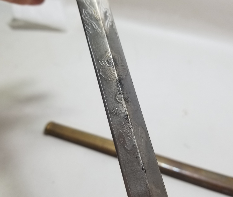 OSMANLI DÖNEMİ FİLDİŞİ SAPLI VE TOMBAK İŞÇİLİKLİ ÇOK NADİR DENİZCİ PAŞA MEÇİ