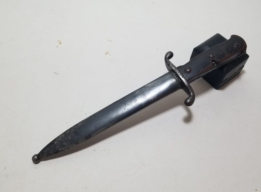 ENVER PAŞA HEDİYESİ SÜNGÜ FORMUNDA YAPILMIŞ NADİR OSMANLI TOPÇU SUBAY MEÇİ