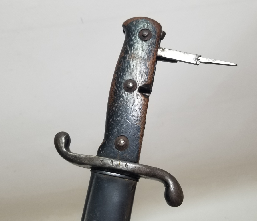 ENVER PAŞA HEDİYESİ SÜNGÜ FORMUNDA YAPILMIŞ NADİR OSMANLI TOPÇU SUBAY MEÇİ