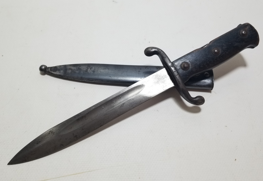 ENVER PAŞA HEDİYESİ SÜNGÜ FORMUNDA YAPILMIŞ NADİR OSMANLI TOPÇU SUBAY MEÇİ