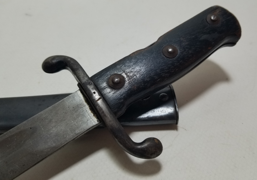 ENVER PAŞA HEDİYESİ SÜNGÜ FORMUNDA YAPILMIŞ NADİR OSMANLI TOPÇU SUBAY MEÇİ