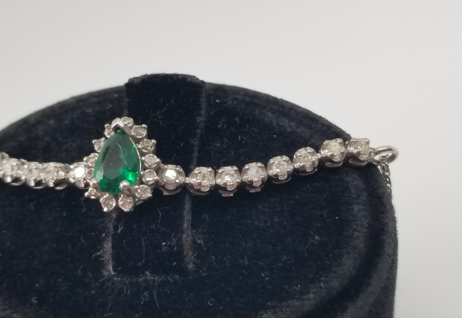 PIRLANTA TAŞLI ÖZEL YAPIM BİLEKLİK