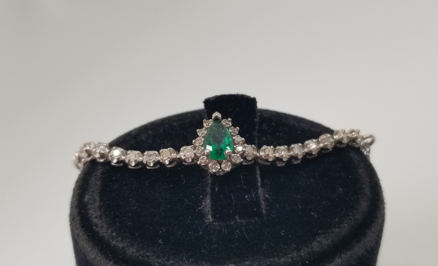 PIRLANTA TAŞLI ÖZEL YAPIM BİLEKLİK