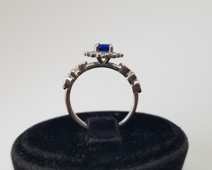 PIRLANTA VE SAFİR TAŞLI ÖZEL YAPIM YÜZÜK