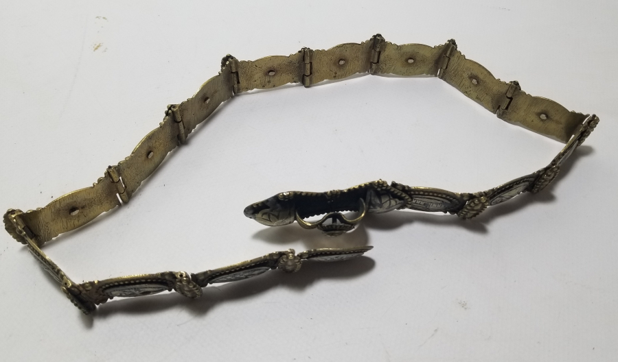 OSMANLI DÖNEMİ MEŞRUTİYET SANCAKLI SAVATLI VAN GELİN KEMERİ