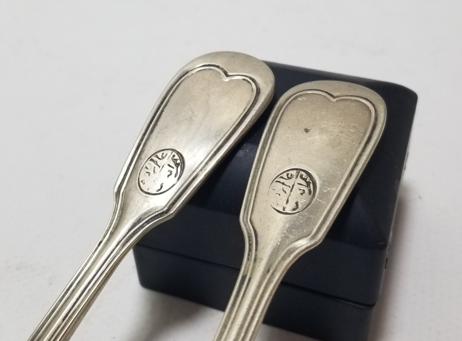 OSMANLI DÖNEMİ SARAY İŞİ ALİMZADE ÖMER EFENDİ YAZILI ÇATAL KAŞIK TAKIMI