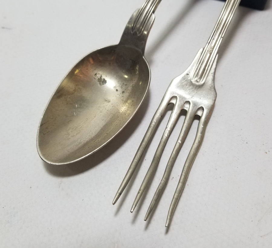 OSMANLI DÖNEMİ SARAY İŞİ ALİMZADE ÖMER EFENDİ YAZILI ÇATAL KAŞIK TAKIMI