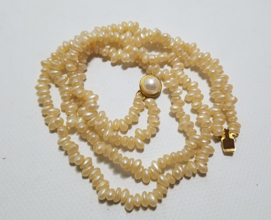 İNCİ GÖRÜNÜMLÜ ANTİKA GERDANLIK