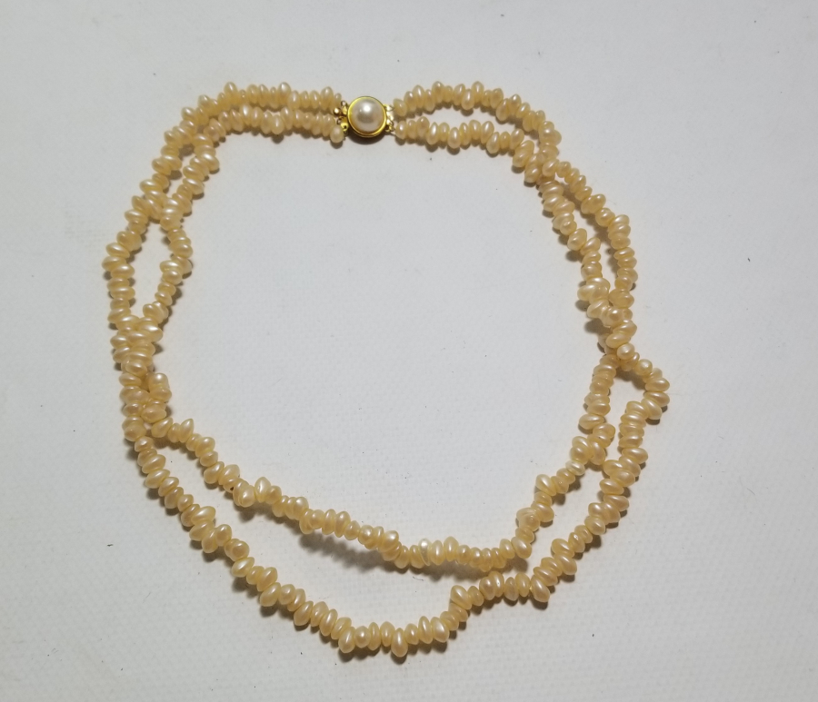 İNCİ GÖRÜNÜMLÜ ANTİKA GERDANLIK