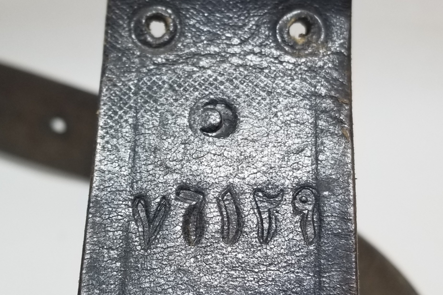 1. DÜNYA SAVAŞI DÖNEMİ ÜZERİ OSMANLICA YAZILI SUBAY KEMERİ