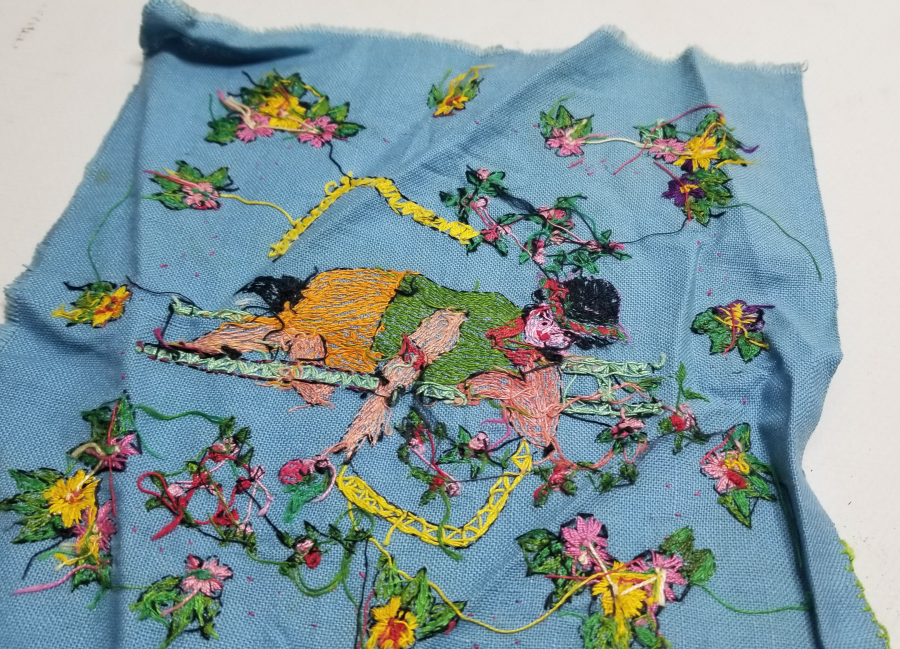 2 ADET EL YAPIMI ANTİKA PANO