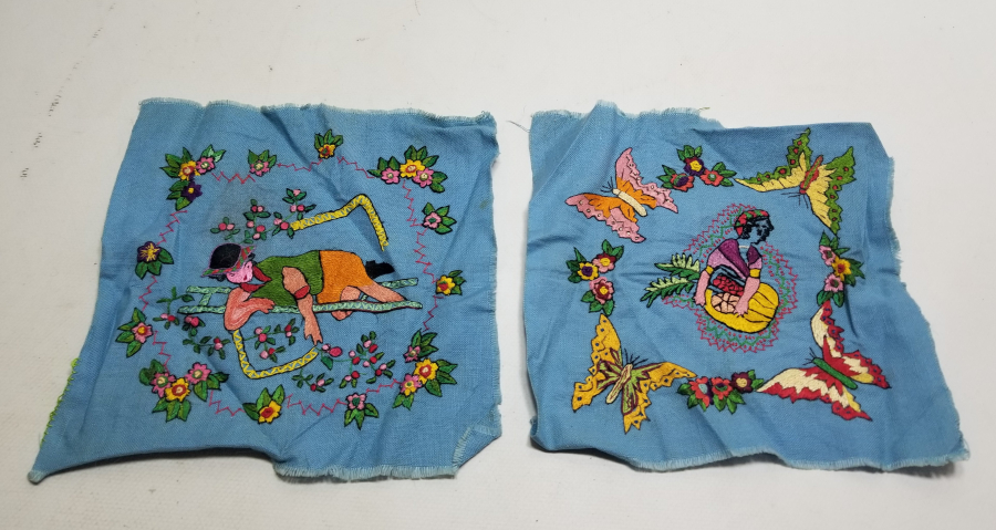 2 ADET EL YAPIMI ANTİKA PANO