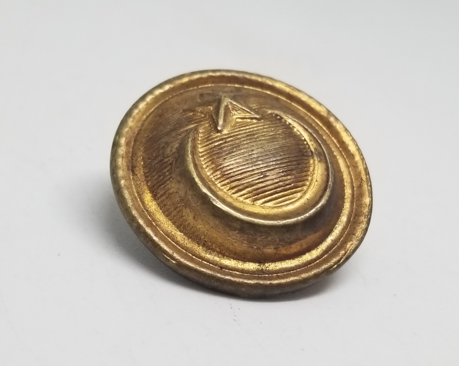 ÜZERİ ALTIN VERMEYLİ ANTİKA SUBAY DÜĞMESİ
