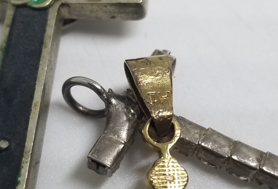 HAÇ FORMLU 4 ADET ANTİKA VAFTİZ KOLYESİ