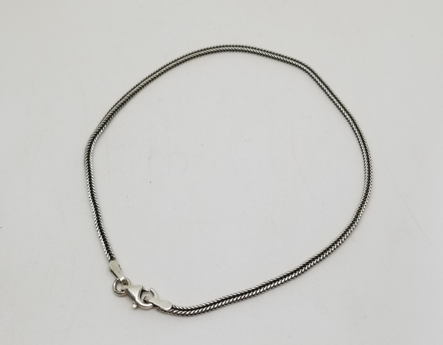 KIRÇILLI MODEL GÜMÜŞ BİLEKLİK