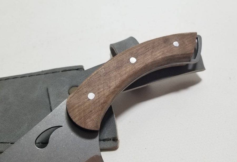 BÜYÜK BOY AHŞAP SAPLI KAMPÇI BIÇAĞI