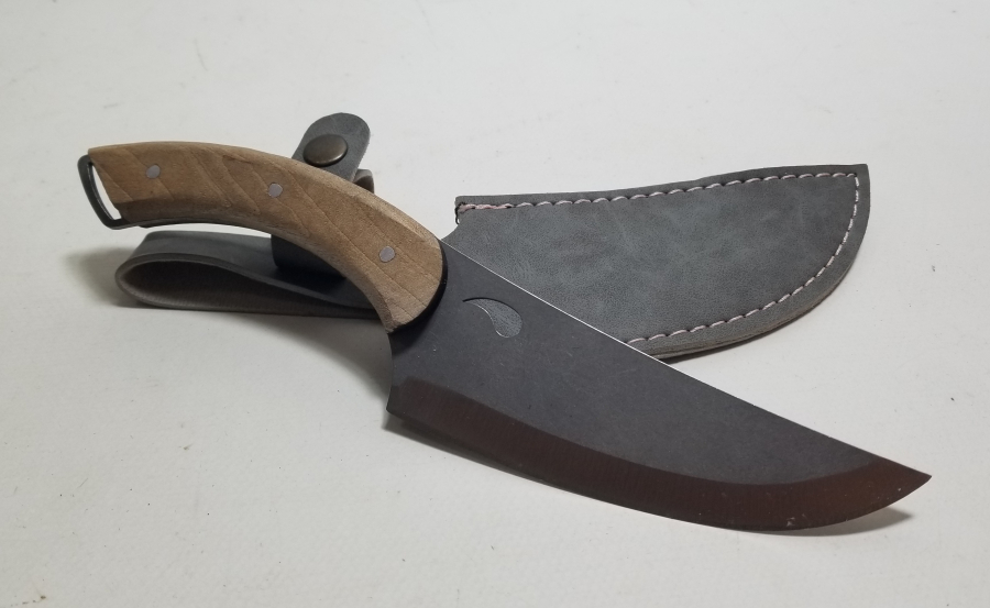 BÜYÜK BOY AHŞAP SAPLI KAMPÇI BIÇAĞI