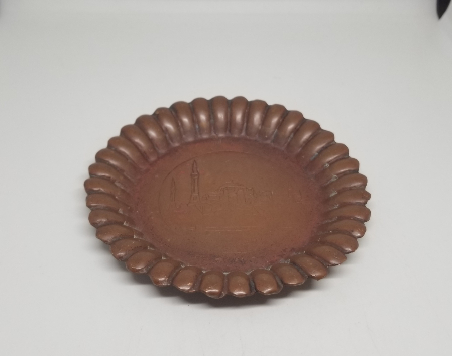 AYASOFYA CAMİİ GÖRSELLİ ANTİKA KAHVE TEPSİSİ