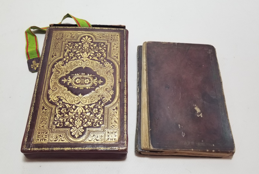 ALTIN VARAKLI DERİ CİLDİNDE OSMANLI DÖNEMİ EL YAZMA SUBAY ENAM-I ŞERİFİ