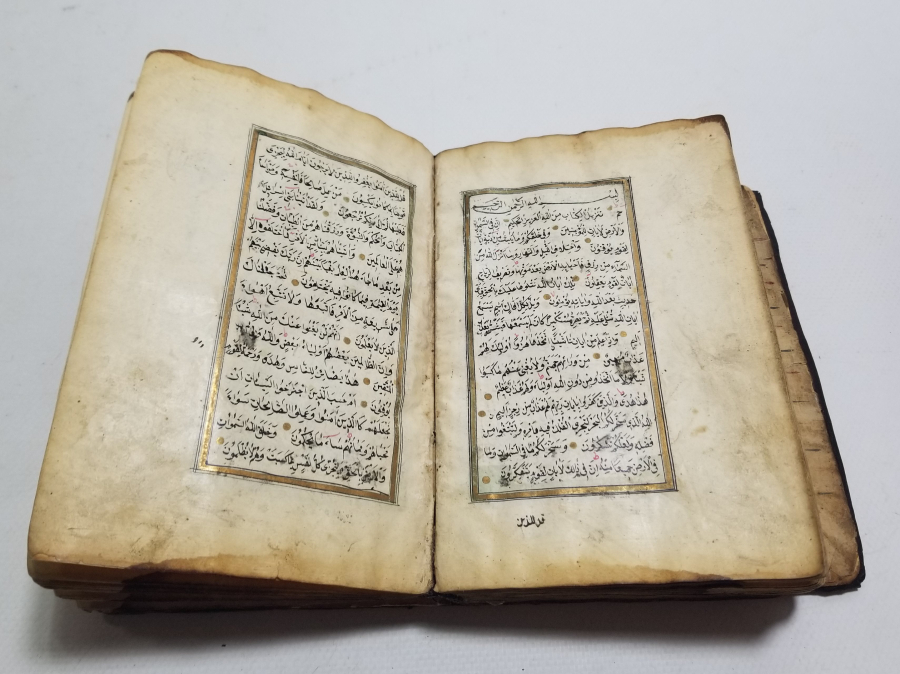 OSMANLI DÖNEMİ EL YAZMA ALTIN VARAKLI KUR'AN-I KERİM