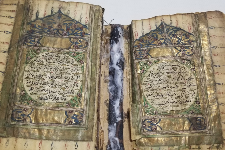 OSMANLI DÖNEMİ EL YAZMA ALTIN VARAKLI KUR'AN-I KERİM