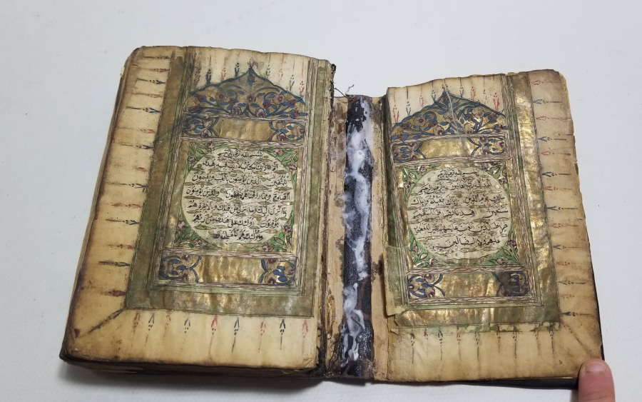 OSMANLI DÖNEMİ EL YAZMA ALTIN VARAKLI KUR'AN-I KERİM