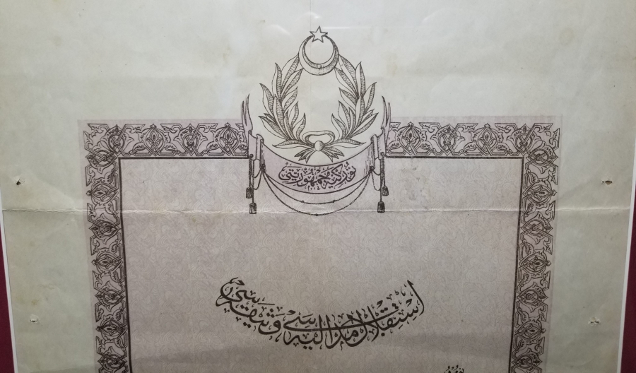 OSMANLICA İSTİKLAL MADALYASI BERATI