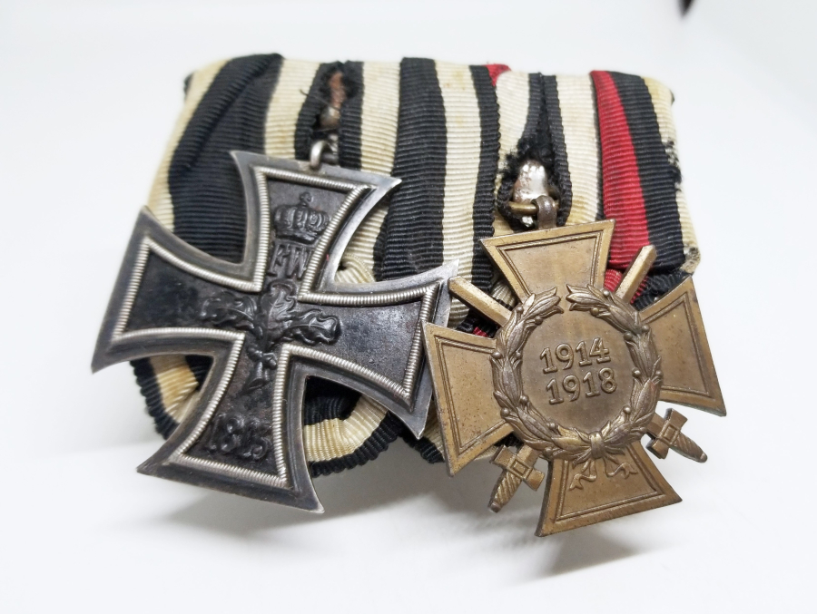 ALMAN DEMİR HAÇ VE ALMAN LİYAKAT MADALYALI NADİR ÇİFTLİ MADALYA