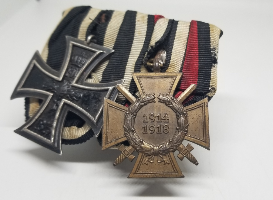 ALMAN DEMİR HAÇ VE ALMAN LİYAKAT MADALYALI NADİR ÇİFTLİ MADALYA