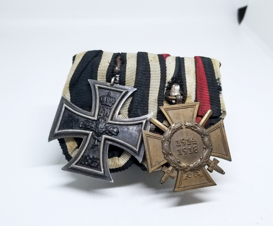 ALMAN DEMİR HAÇ VE ALMAN LİYAKAT MADALYALI NADİR ÇİFTLİ MADALYA