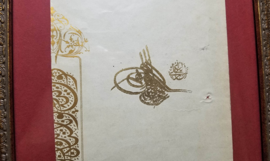 OSMANLI YUNAN MUHAREBESİ MADALYASI BERAT SURETİ