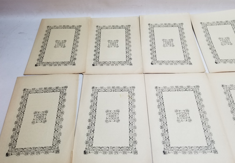 14 ADET OSMANLI DÖNEMİ TAŞ BASKI KARABAŞ TECVİHİ