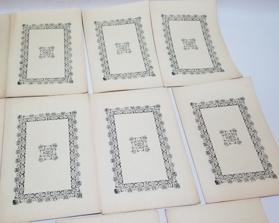 14 ADET OSMANLI DÖNEMİ TAŞ BASKI KARABAŞ TECVİHİ