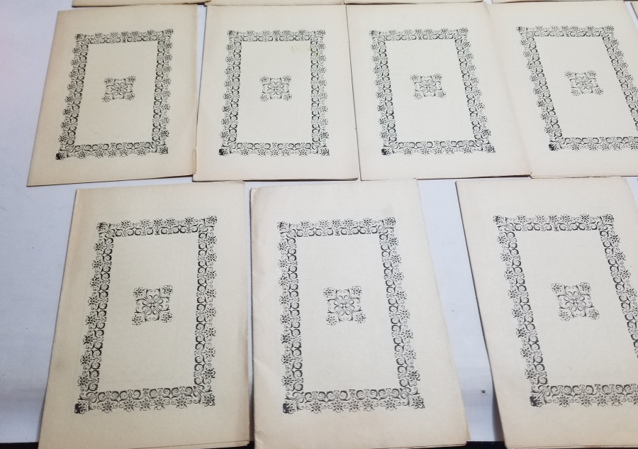 14 ADET OSMANLI DÖNEMİ TAŞ BASKI KARABAŞ TECVİHİ