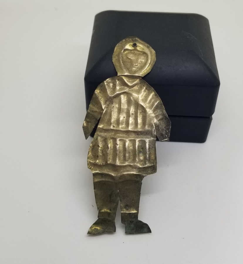 OSMANLI DÖNEMİ RUM İŞİ GÜMÜŞ KADIN FORMLU ADAKLIK