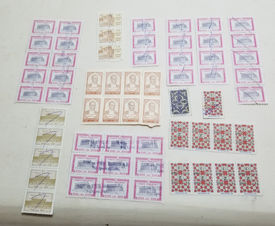 ANTİKA YERLİ PUL LOTU