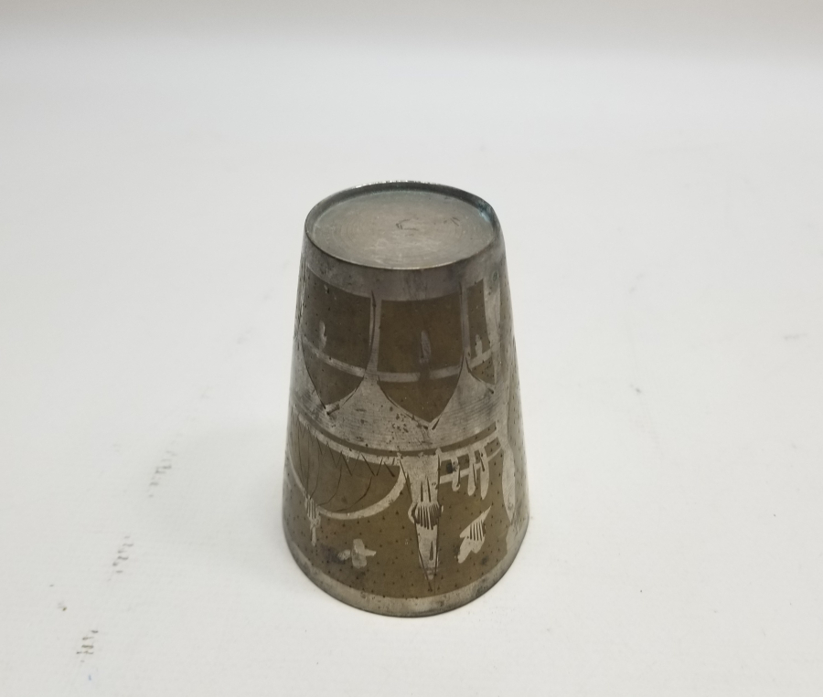 HAC HATIRASI ÇİNTEMANİ İŞÇİLİKLİ ANTİKA BARDAK