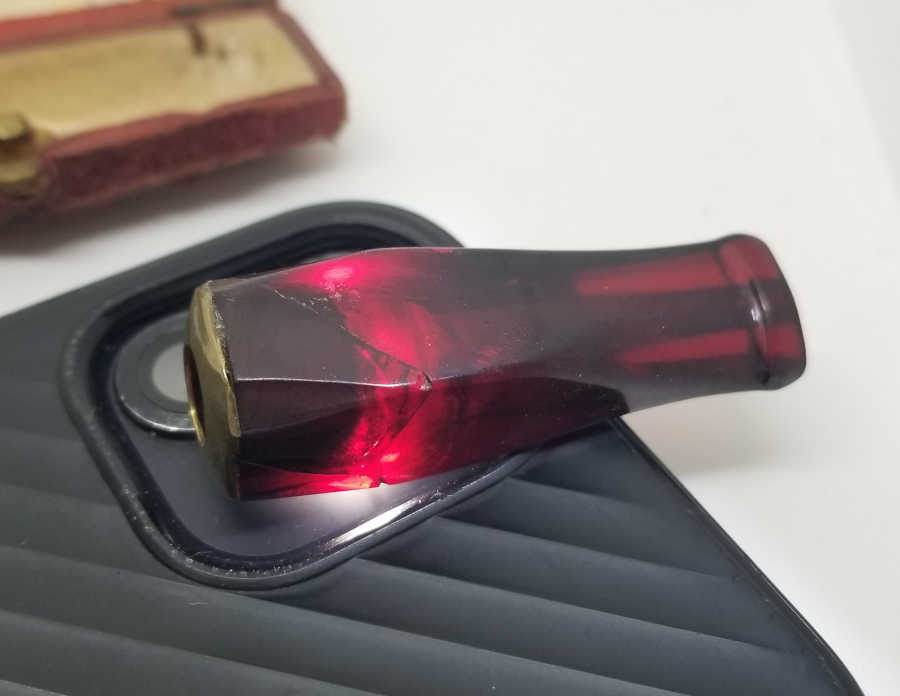 ORİJİNAL KUTUSUNDA OSMANLI DÖNEMİ ATEŞ KEHRİBARI SİGARA AĞIZLIĞI