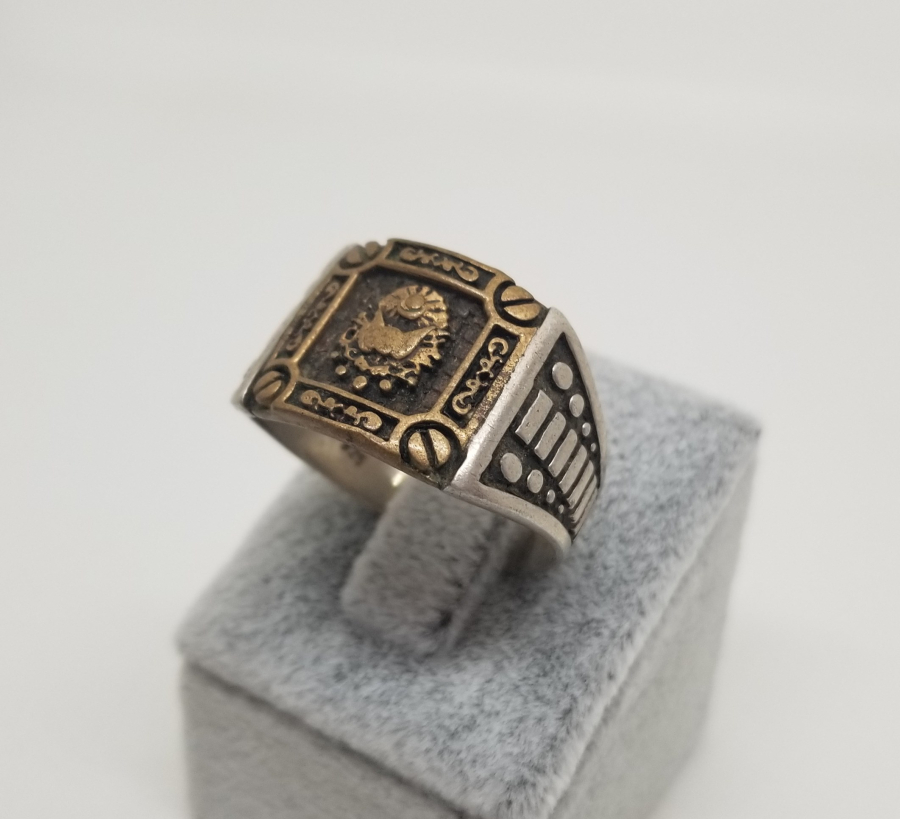 ÜZERİ DEVLET ARMALI GÜMÜŞ YÜZÜK