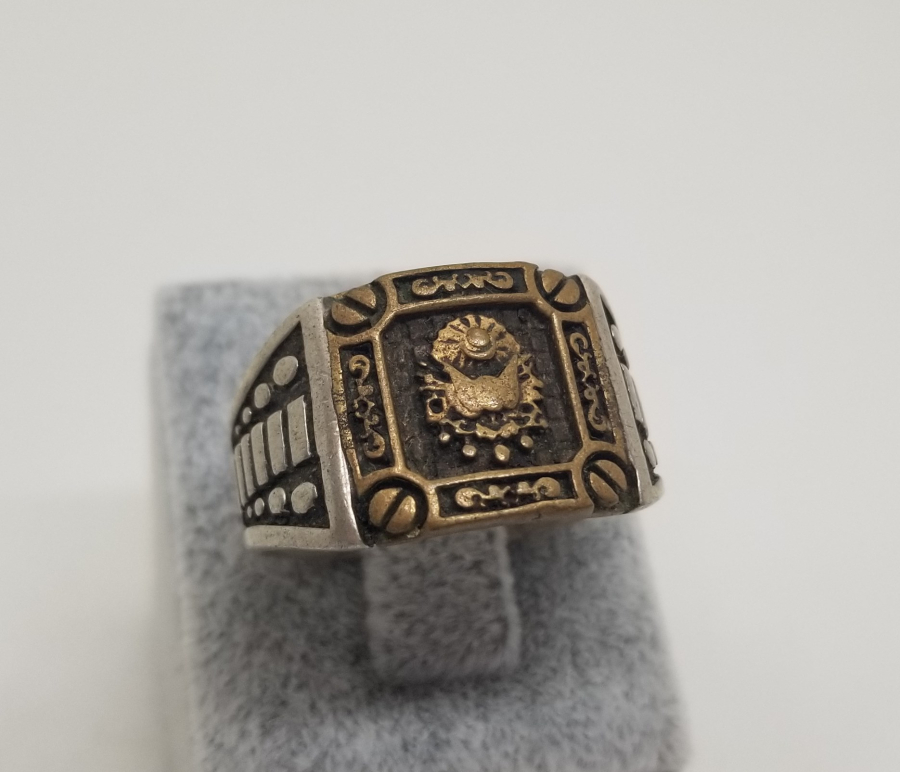 ÜZERİ DEVLET ARMALI GÜMÜŞ YÜZÜK